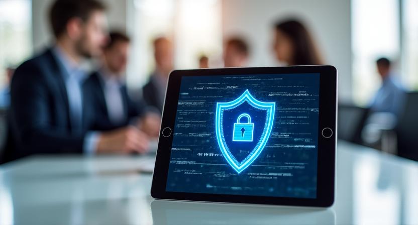 Concetto di sicurezza dati e privacy aziendale