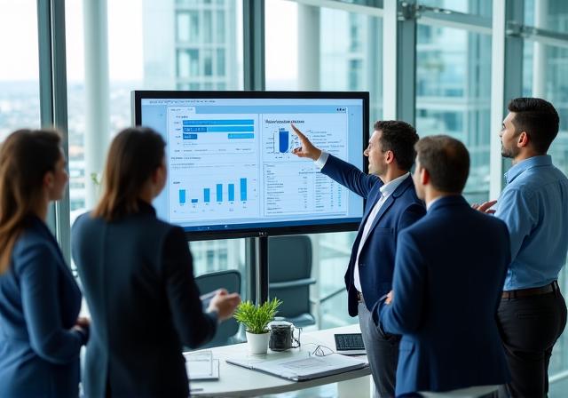 Professionisti che collaborano in un ufficio moderno a Roma